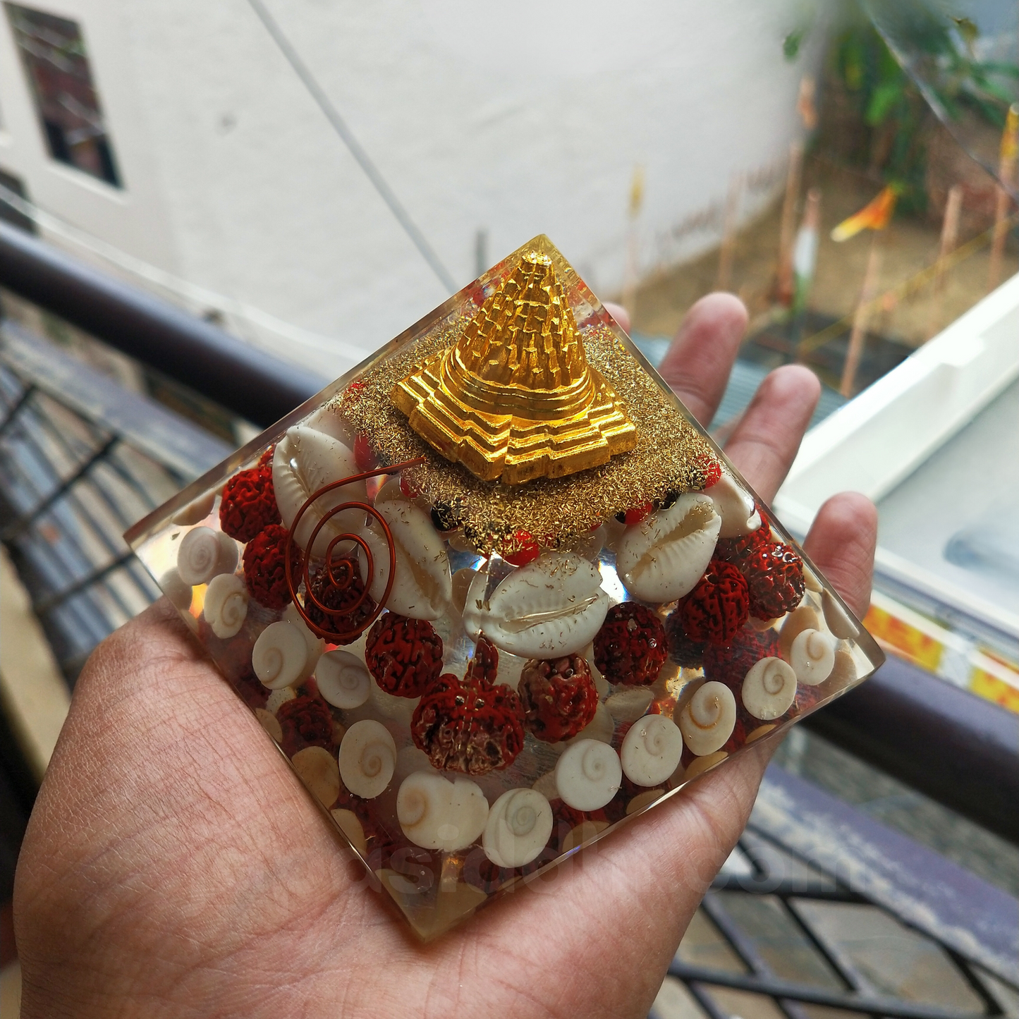 Shree Gomti Chakra Orgone Siddha Pyramid Yantra