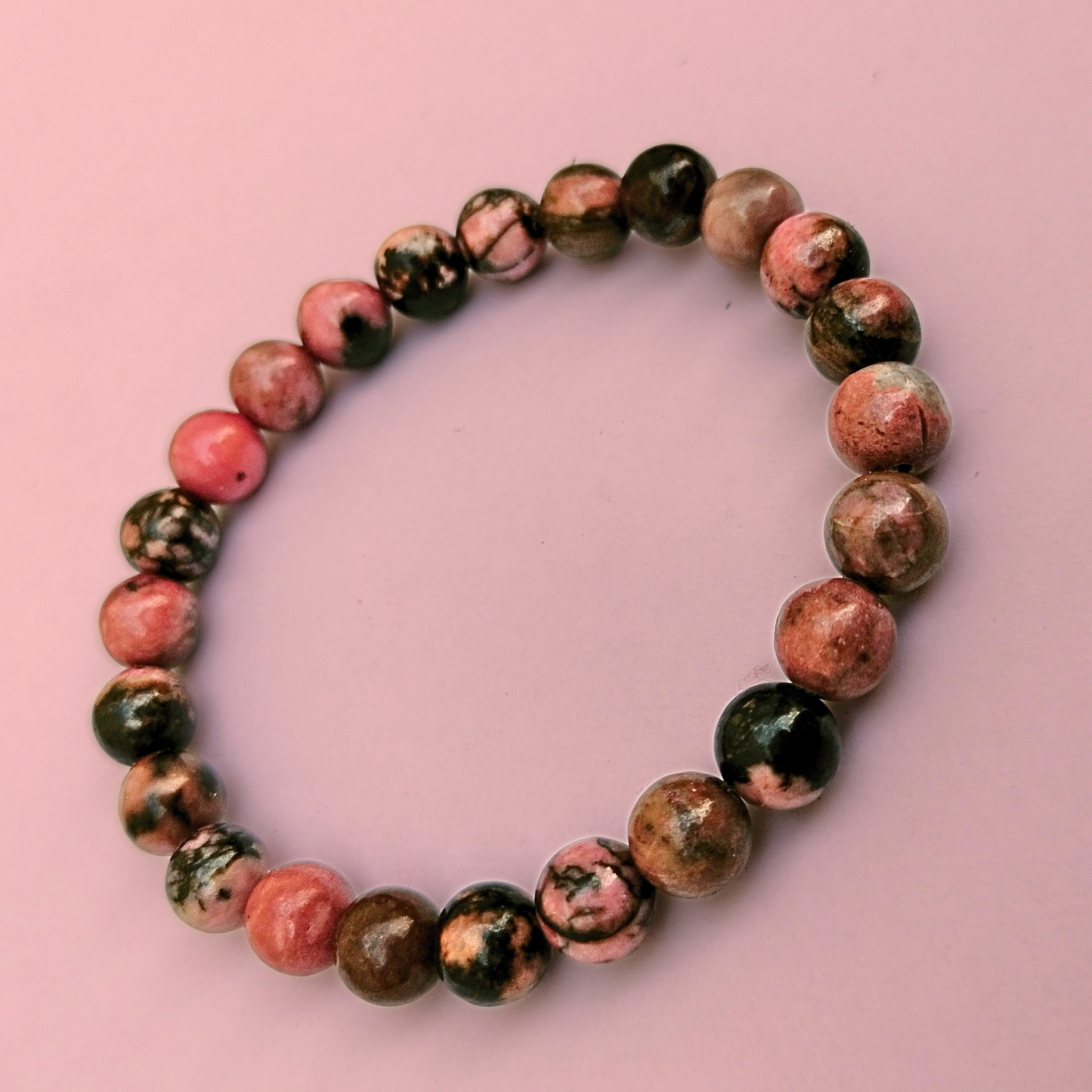 Matrix Rhodonite Mantra Siddha Bracelet for Love manifestation, Reunion & Relationship healing