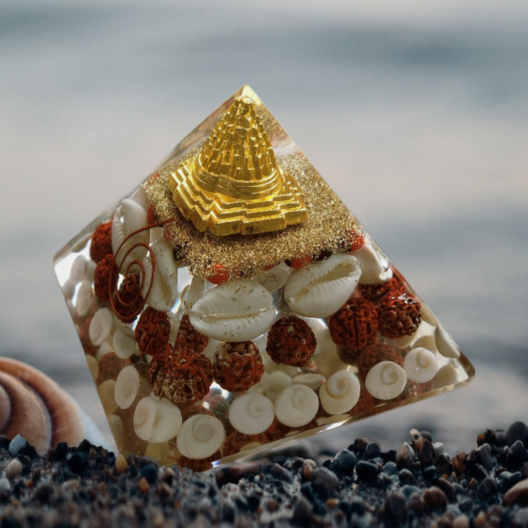 Shree Gomti Chakra Orgone Siddha Pyramid Yantra