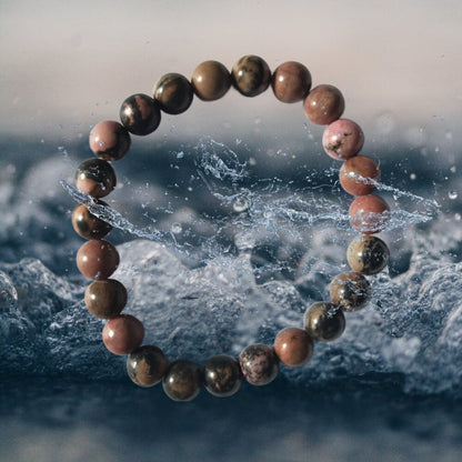 Matrix Rhodonite Mantra Siddha Bracelet for Love manifestation, Reunion & Relationship healing