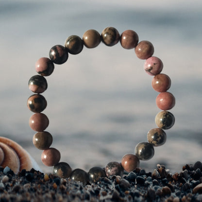 Matrix Rhodonite Mantra Siddha Bracelet for Love manifestation, Reunion & Relationship healing