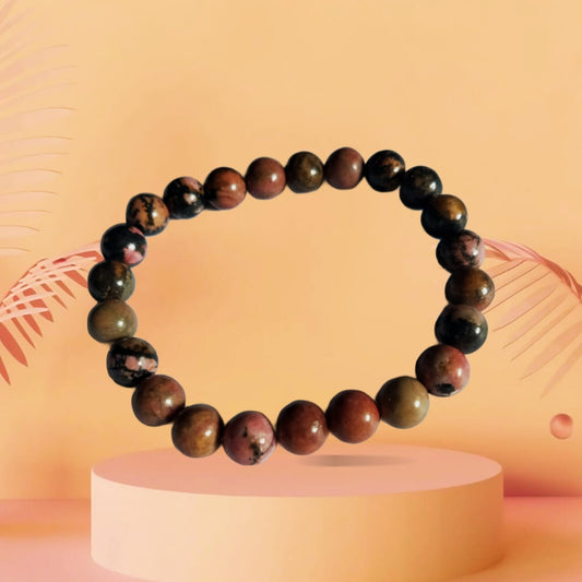 Matrix Rhodonite Mantra Siddha Bracelet for Love manifestation, Reunion & Relationship healing