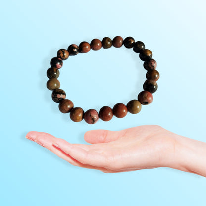 Matrix Rhodonite Mantra Siddha Bracelet for Love manifestation, Reunion & Relationship healing